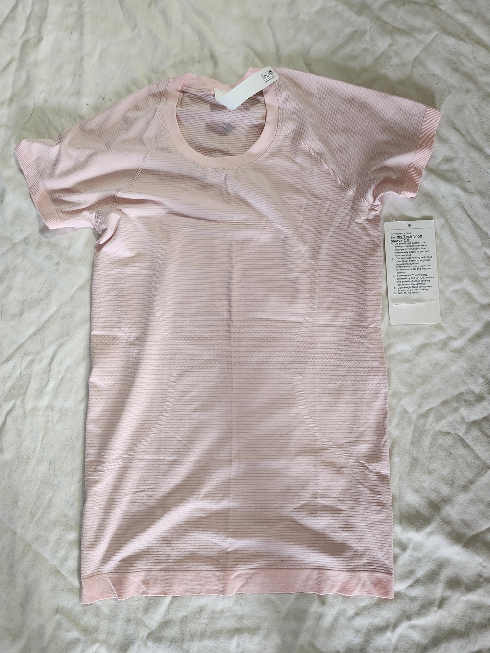 Nwt lululemon athletica Pink Swiftly Tech Short Sleeve 2.0 Womens 6